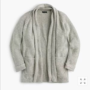 J Crew Long Open Front Sweater Cardigan, Size M